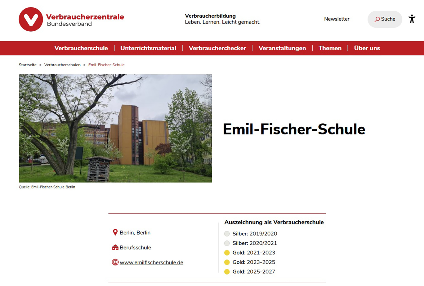 portal verbraucherbildung